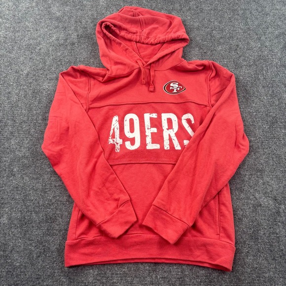 NFL Team Apparel Other - NFL Team Apparel Hoodie Small Red San Francisco 49ers Distressed Graphic Men's